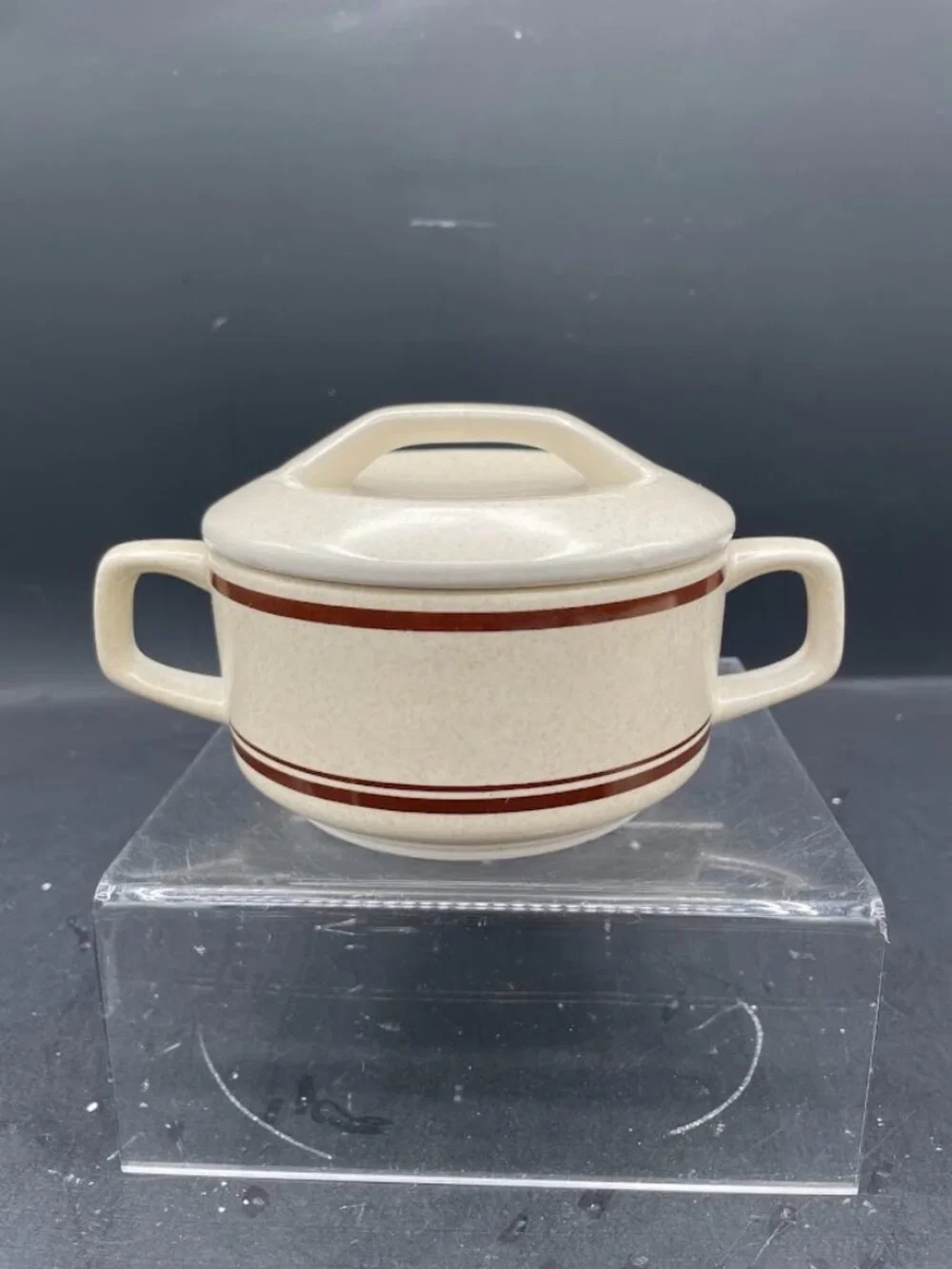 Temper-Ware by Lenox Stoneware Cream and Lidded Sugar Bowl Set Cottonwood